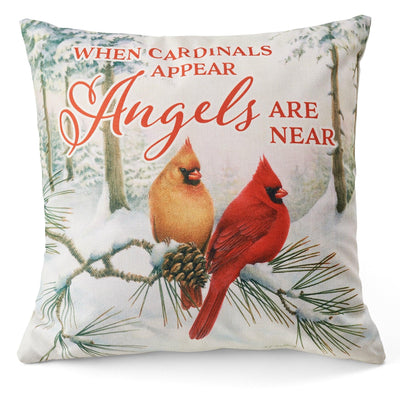 Angels are Near - Cardinals 18" Decorative Pillow - Wild Wings