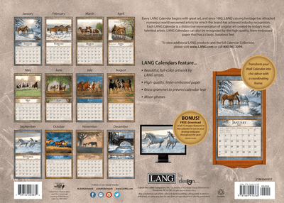 Horses in the Mist Calendar - Wild Wings
