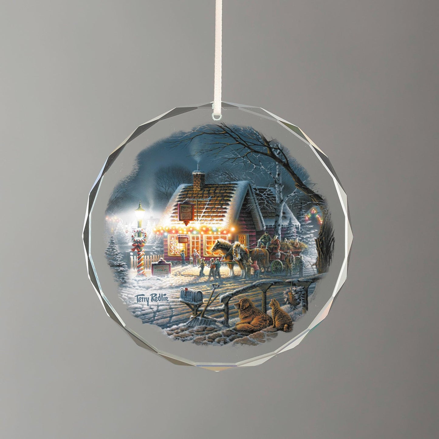 Sweet Memories Round Glass Ornament - Wild Wings