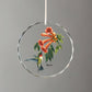 Summer - Ruby-throated Hummingbird Round Glass Ornament - Wild Wings