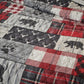 Check Plaid Lodge Bedding Set (Queen) - Wild Wings