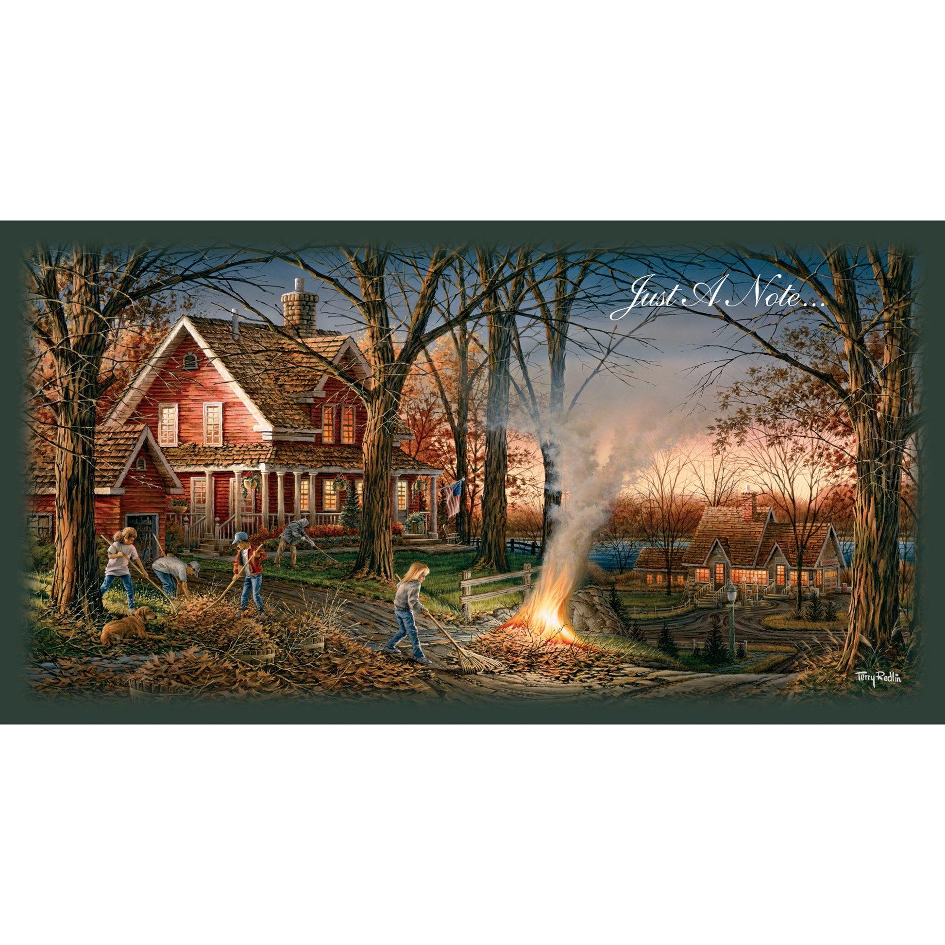 Autumn Evening Horizontal Note Cards - Wild Wings