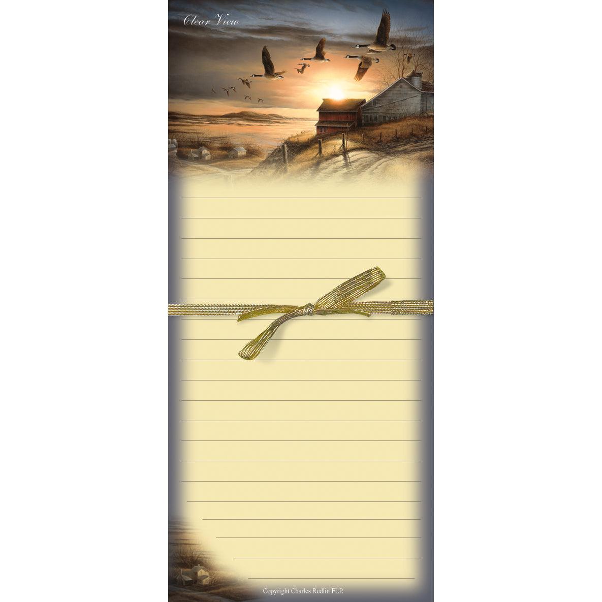 Clear View Magnetic Note Pad - Wild Wings