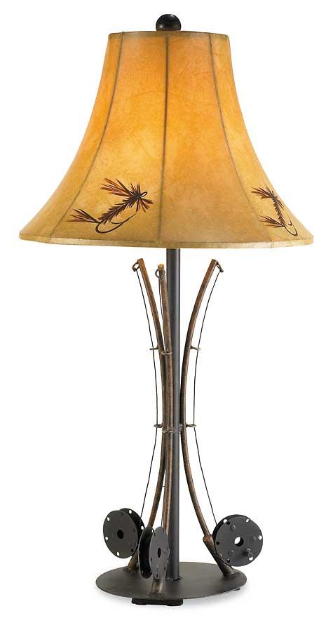 Fishing Pole Table Lamp - Wild Wings
