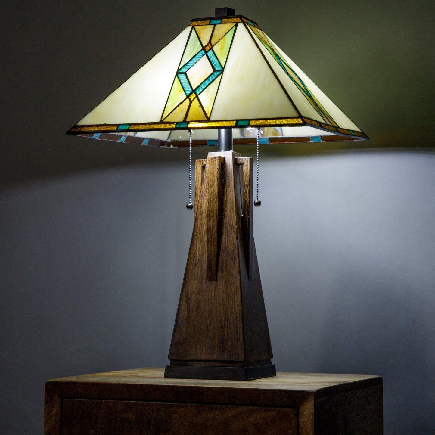 Diamond Turquoise Table Lamp - Wild Wings