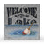 Welcome to the Lake 10" x 10" Metal Box Art Sign - Wild Wings