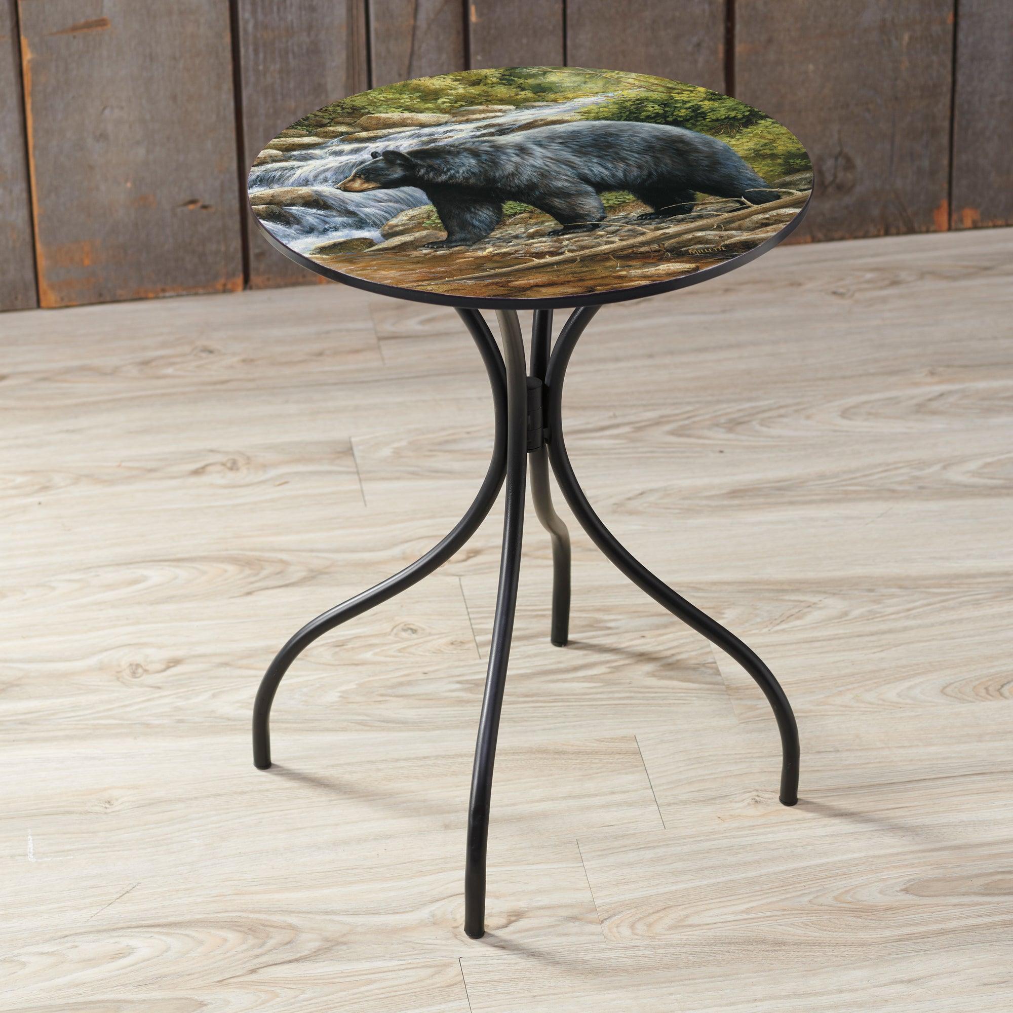 Shadow of the Forest - Bear Metal Side Table - Wild Wings