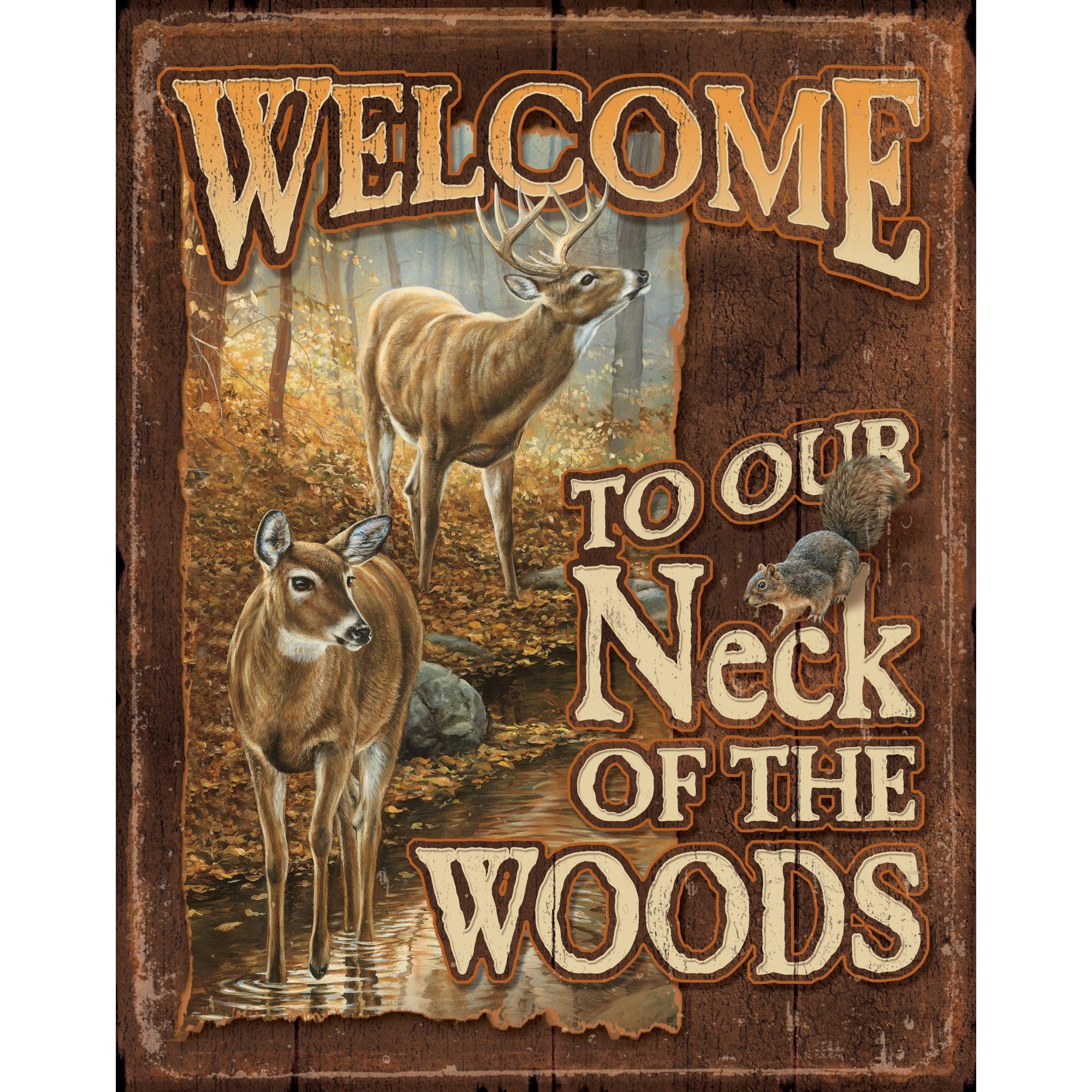 Our Neck of the Woods Tin Sign - Wild Wings