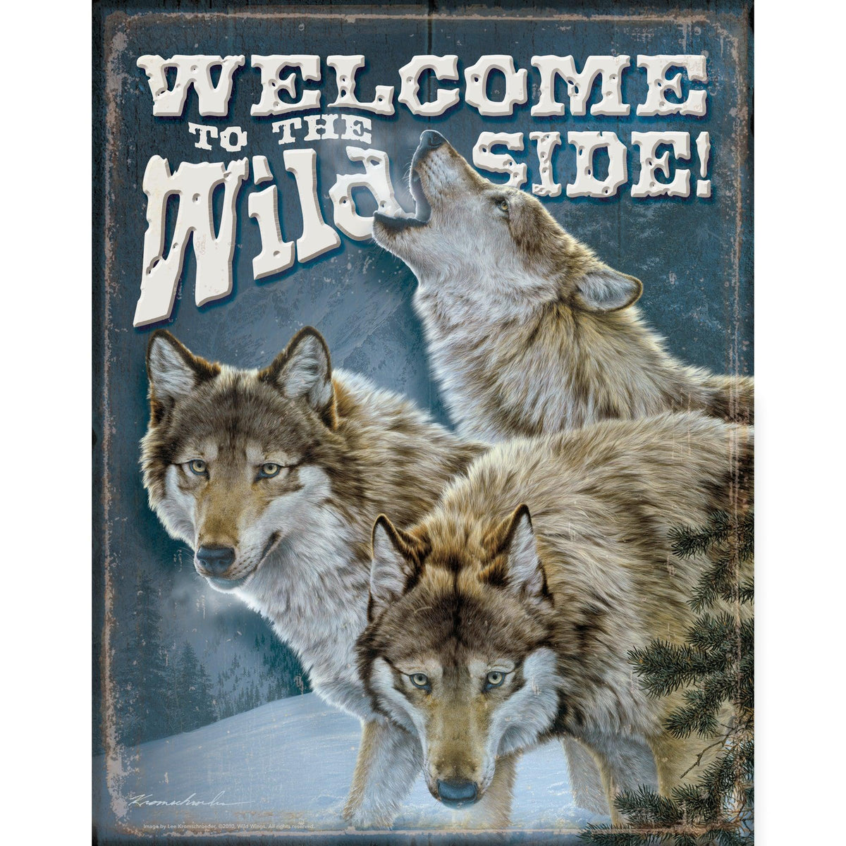Wild Side Tin Sign - Wild Wings