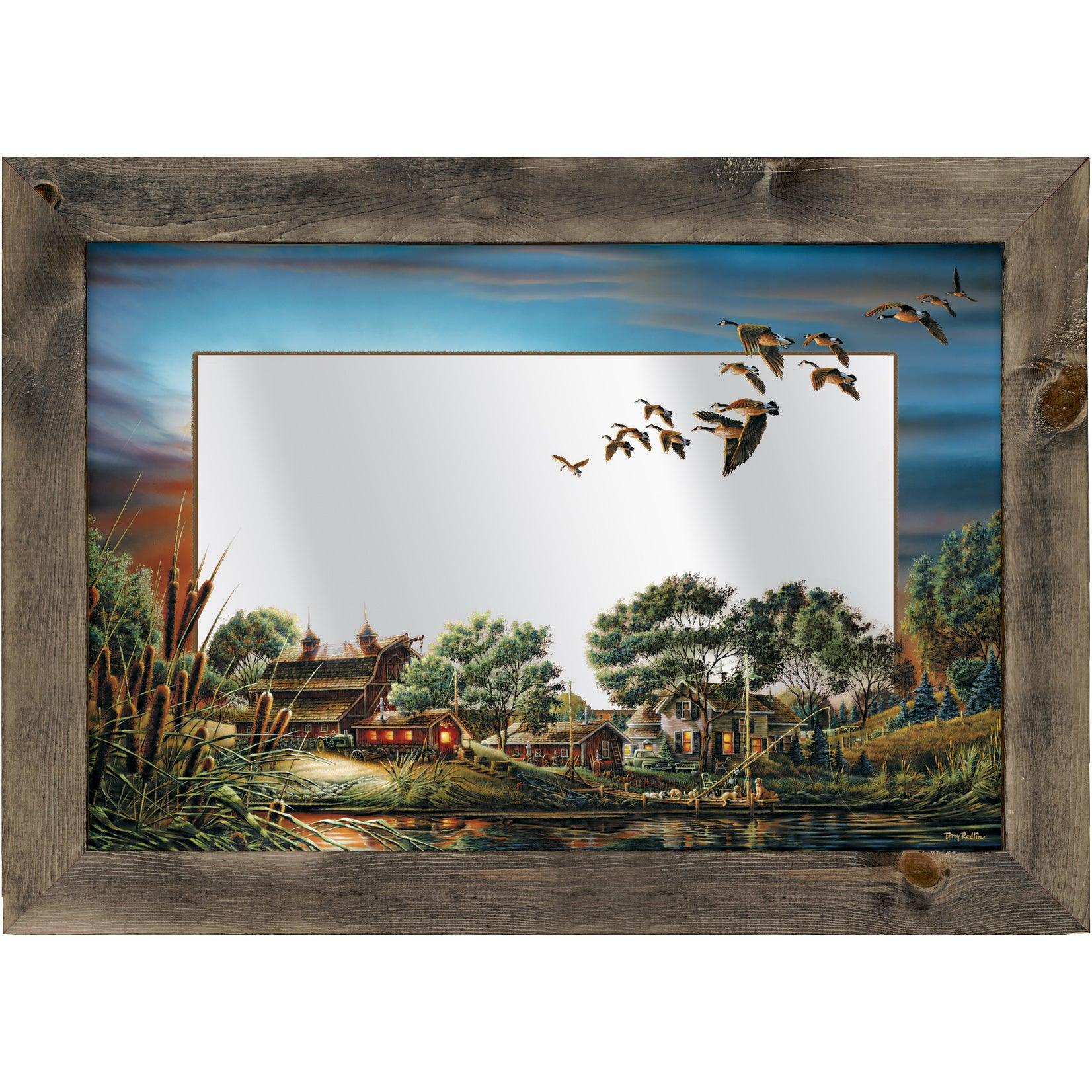 Lazy Afternoon Large Decorative Mirror - Wild Wings