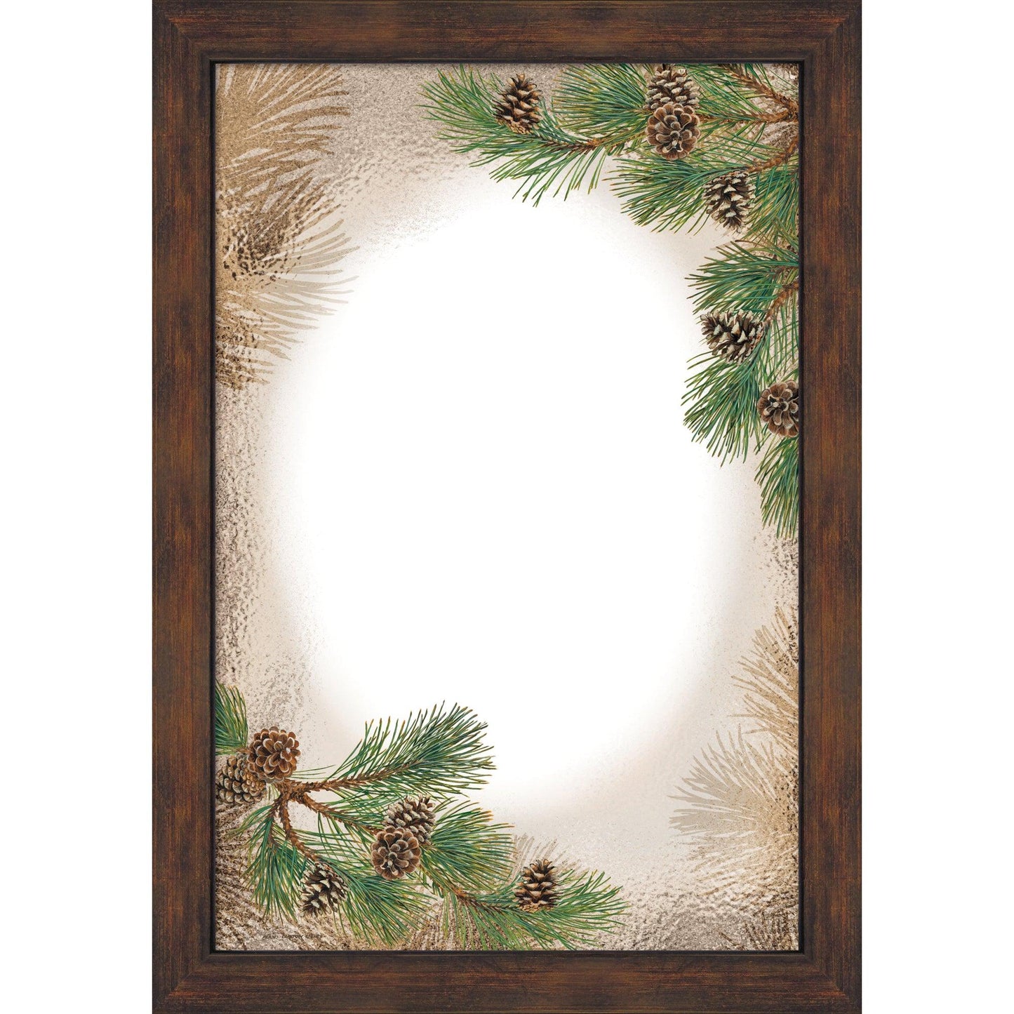 Fruits of the Red Pine Large Decorative Mirror - Wild Wings