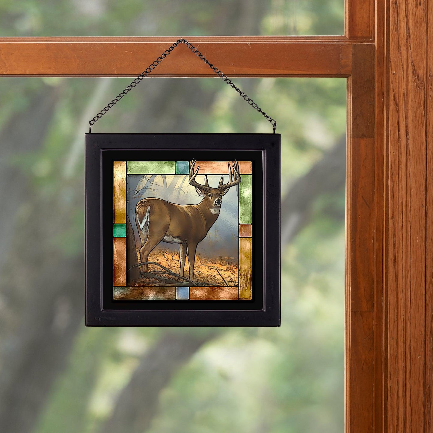In Prime - Whitetail Deer Stained Glass Art - Wild Wings