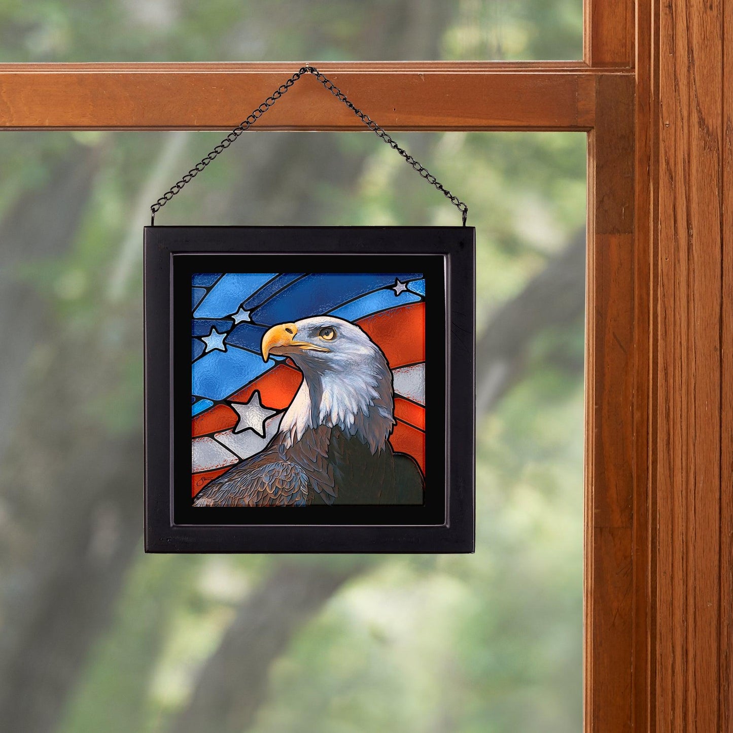Pride - Bald Eagle Stained Glass Art - Wild Wings