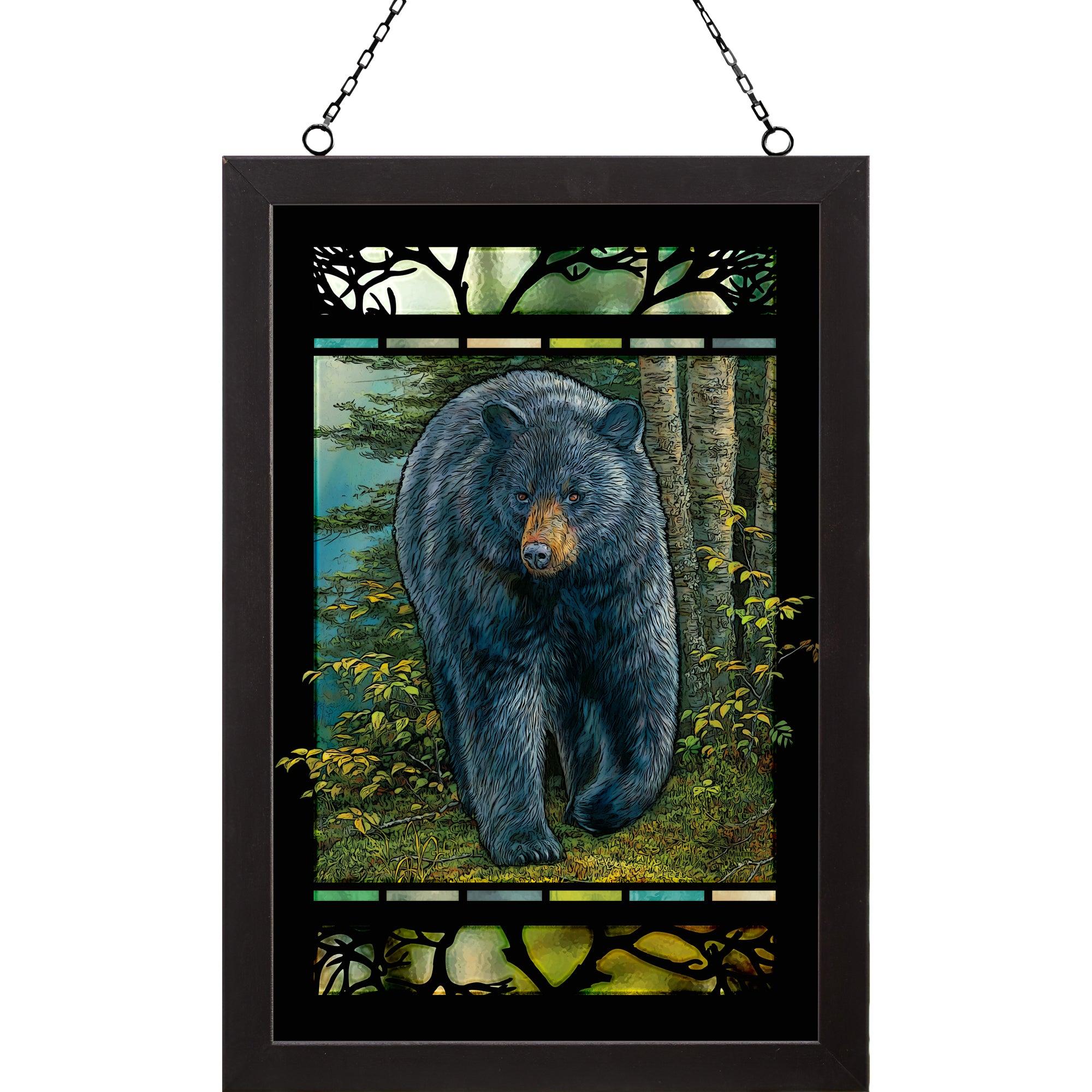 Rocky Outcrop - Bear Stained Glass Art - Wild Wings