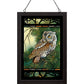 Screech Owl Stained Glass Art - Wild Wings