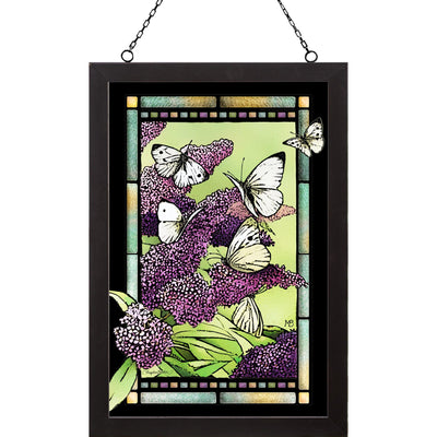 Butterfly Bush (Buddleia) Stained Glass Art - Wild Wings