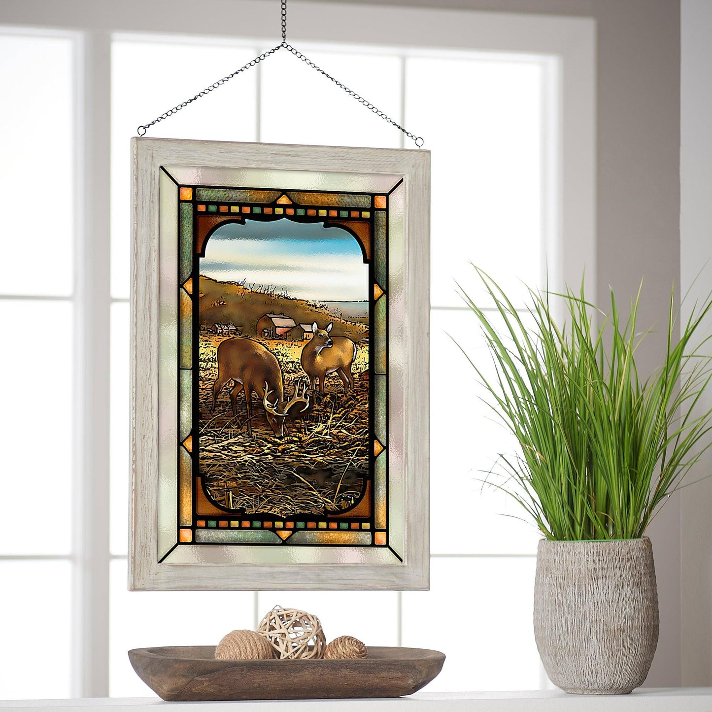 Sharing the Bounty Stained Glass Art - Wild Wings