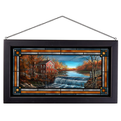 Autumn Afternoon Stained Glass Art - Wild Wings