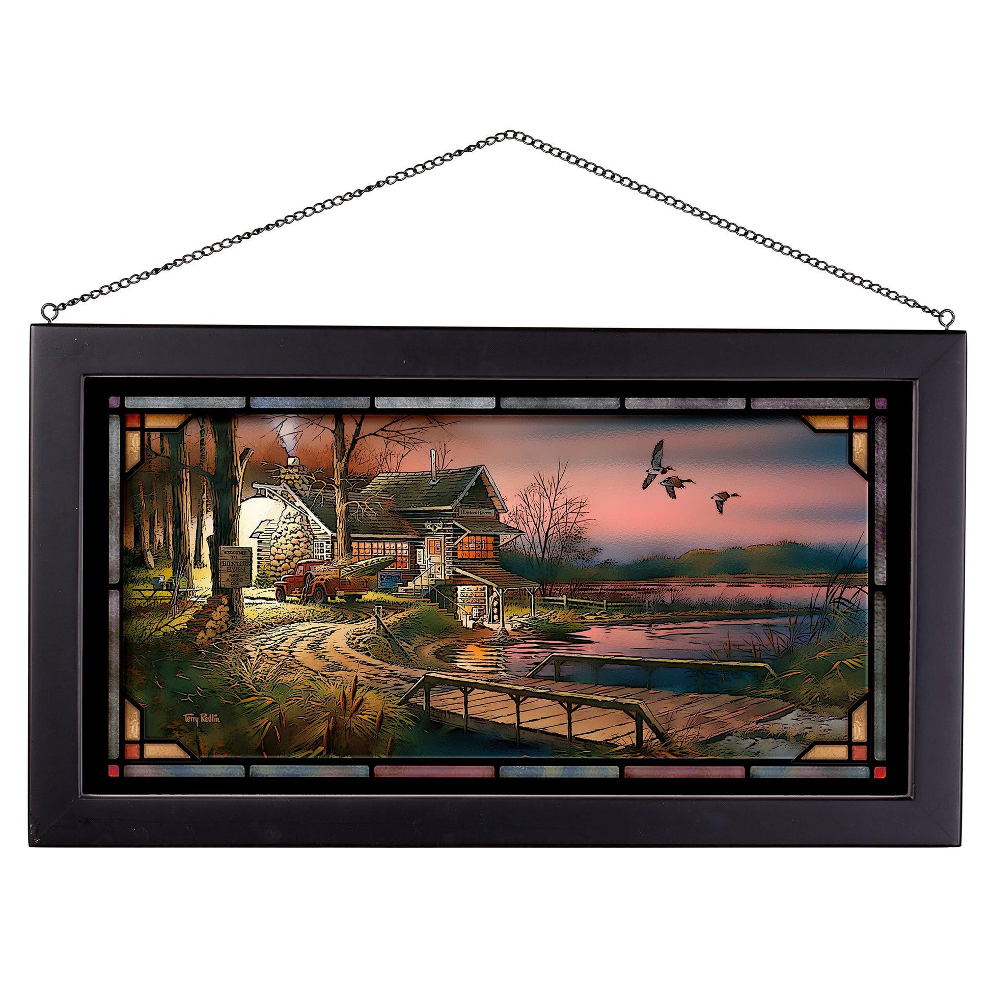 Hunter's Haven Stained Glass Art - Wild Wings