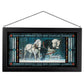 Snowfall - Horses Stained Glass Art - Wild Wings