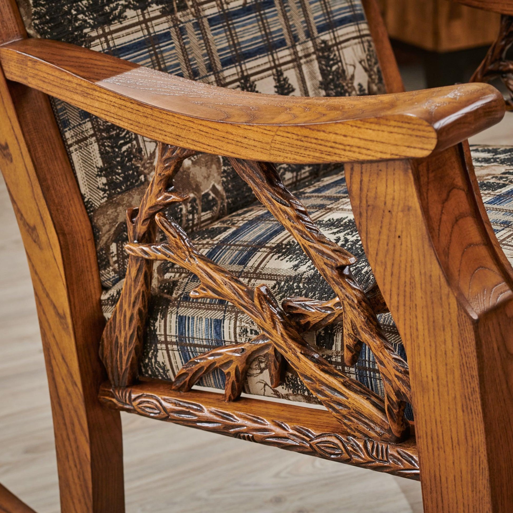Watchful Whitetail Rocking Chair - Wild Wings