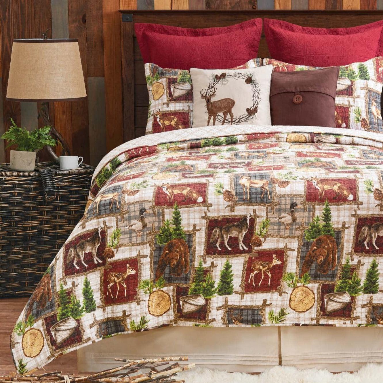 Wildlife Delight Quilt Bedding Set (King) - Wild Wings