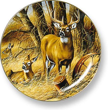 Rustic Retreat—Deer Collector Plate - Wild Wings