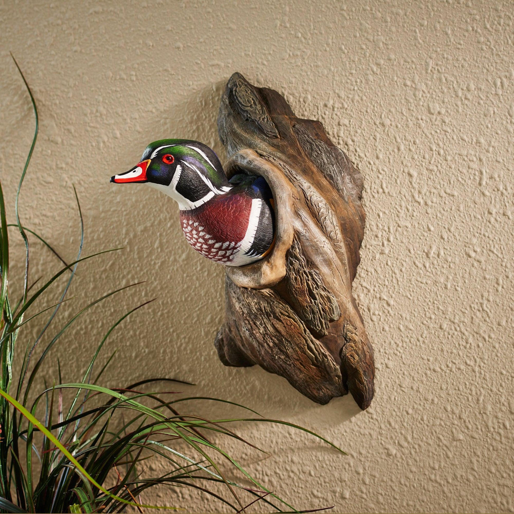 Wood Duck in Tree Wall Sculpture - Wild Wings