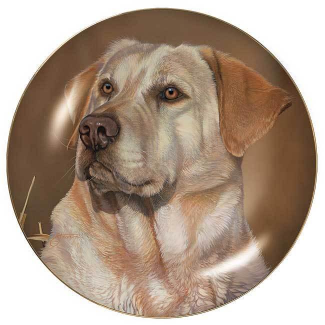 Sporting Dogs—Yellow Lab Collector Plate - Wild Wings