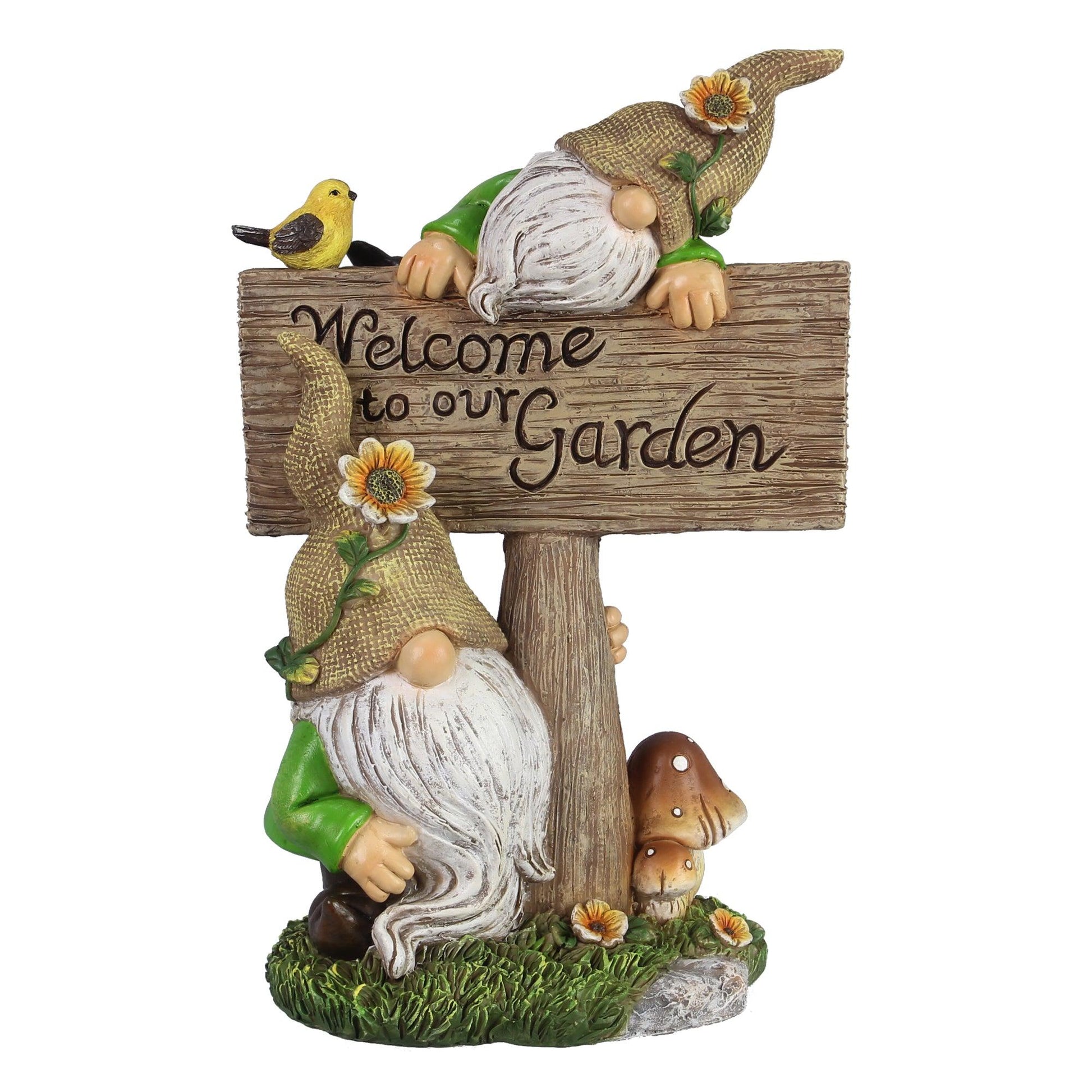 Welcoming Gnomes Sculpture - Wild Wings