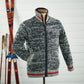 Snowy Striped Sweater Jacket - Wild Wings
