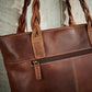 Braided Brown Leather Handbag - Wild Wings