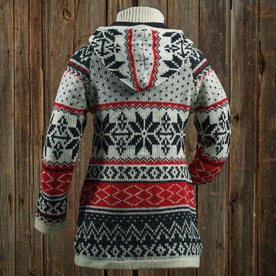 Nordic Ski Chalet Sweater Jacket - Wild Wings