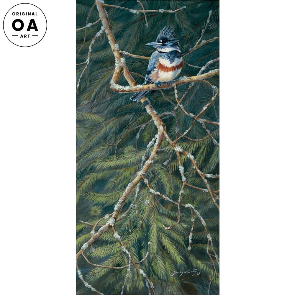 Kingfisher Original Acrylic Painting - Wild Wings