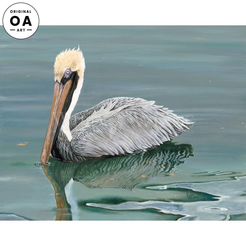Brown Pelican Original Acrylic Painting - Wild Wings