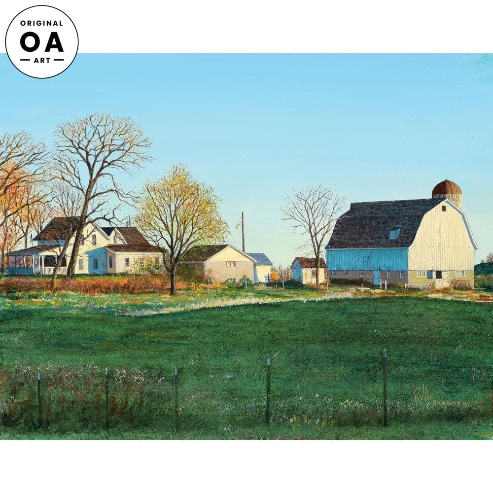 October Morning—Farm Original Acrylic Painting - Wild Wings