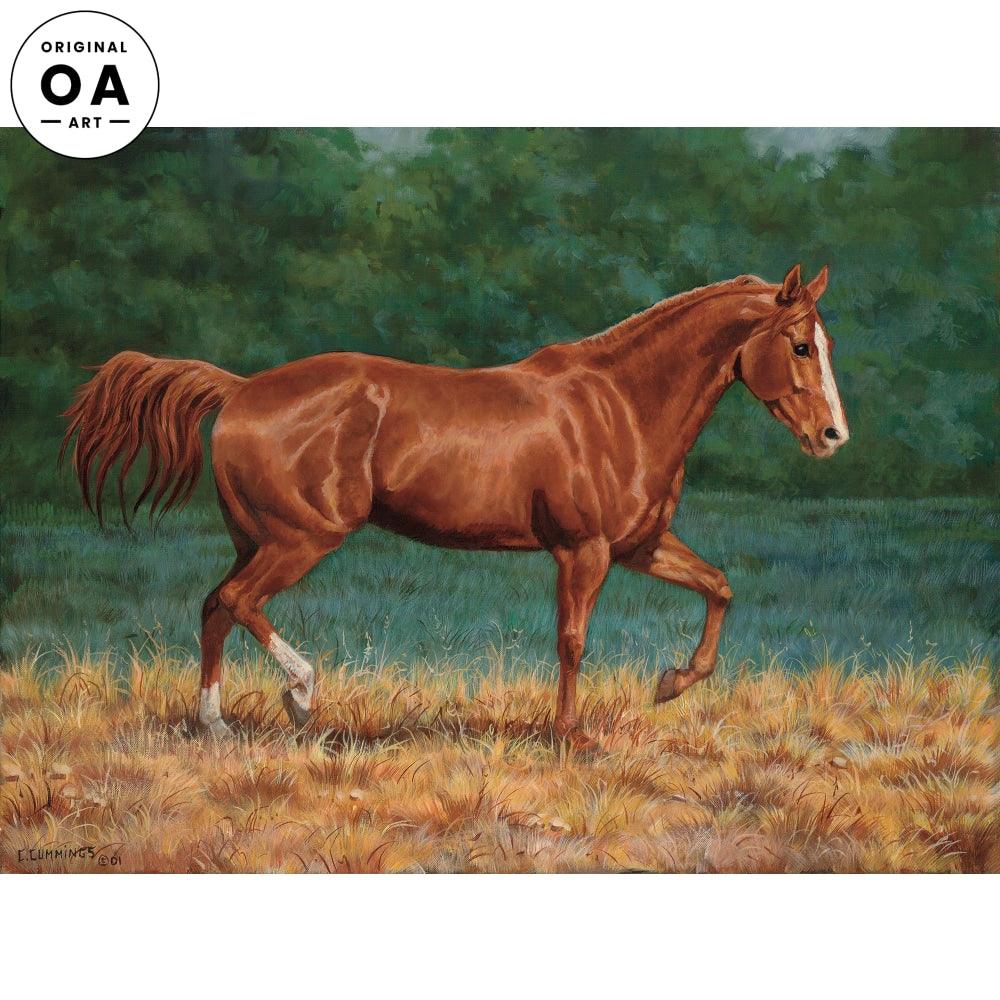 That's My Horse—Quarter Horse—Sorrel Original Oil Painting - Wild Wings