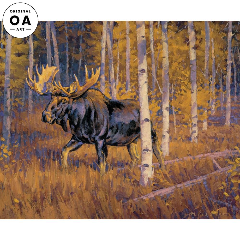 Autumn Gold—Moose Original Oil Painting - Wild Wings