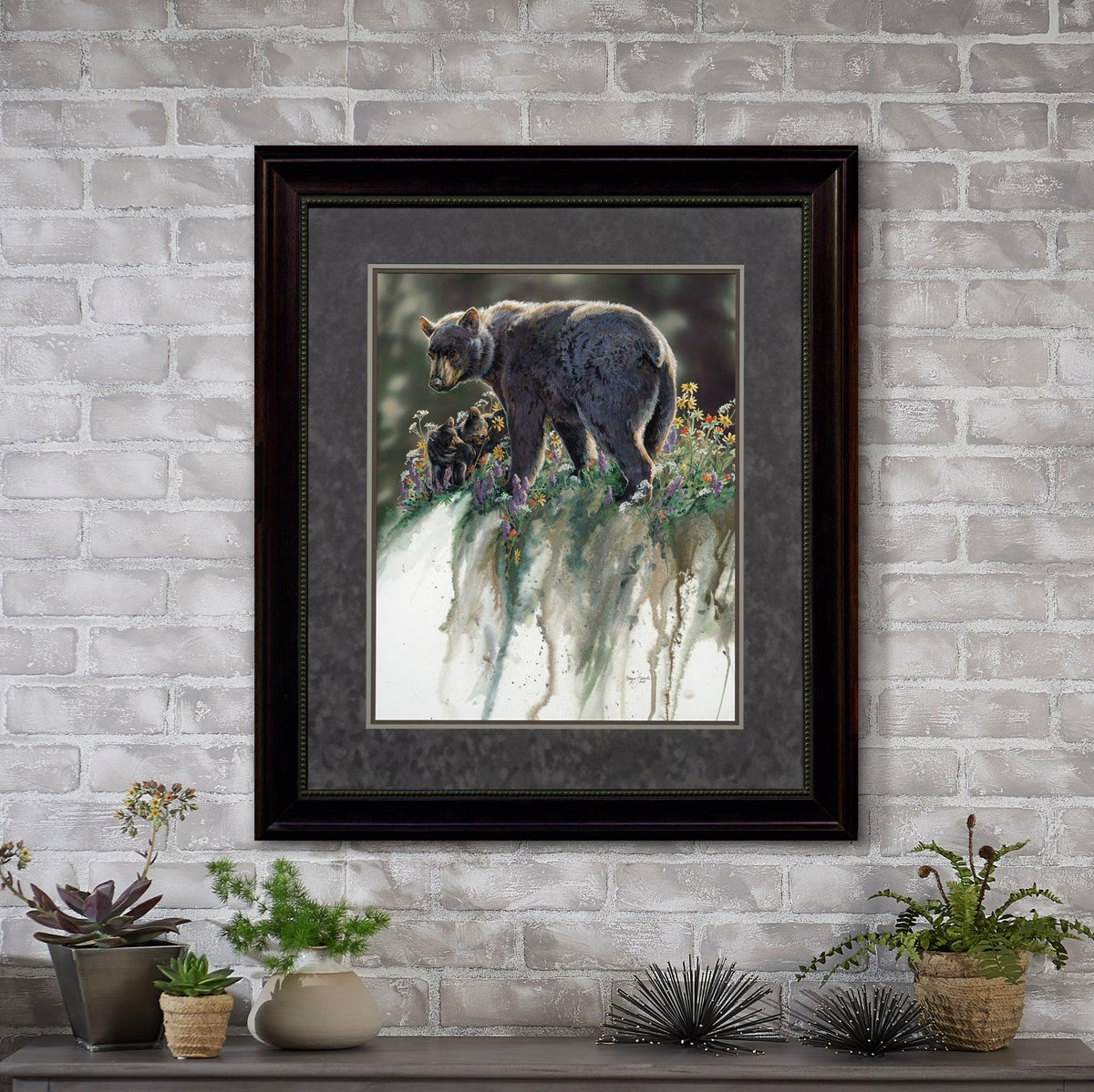 Abundance-Black Bear Original Gouache Painting - Wild Wings