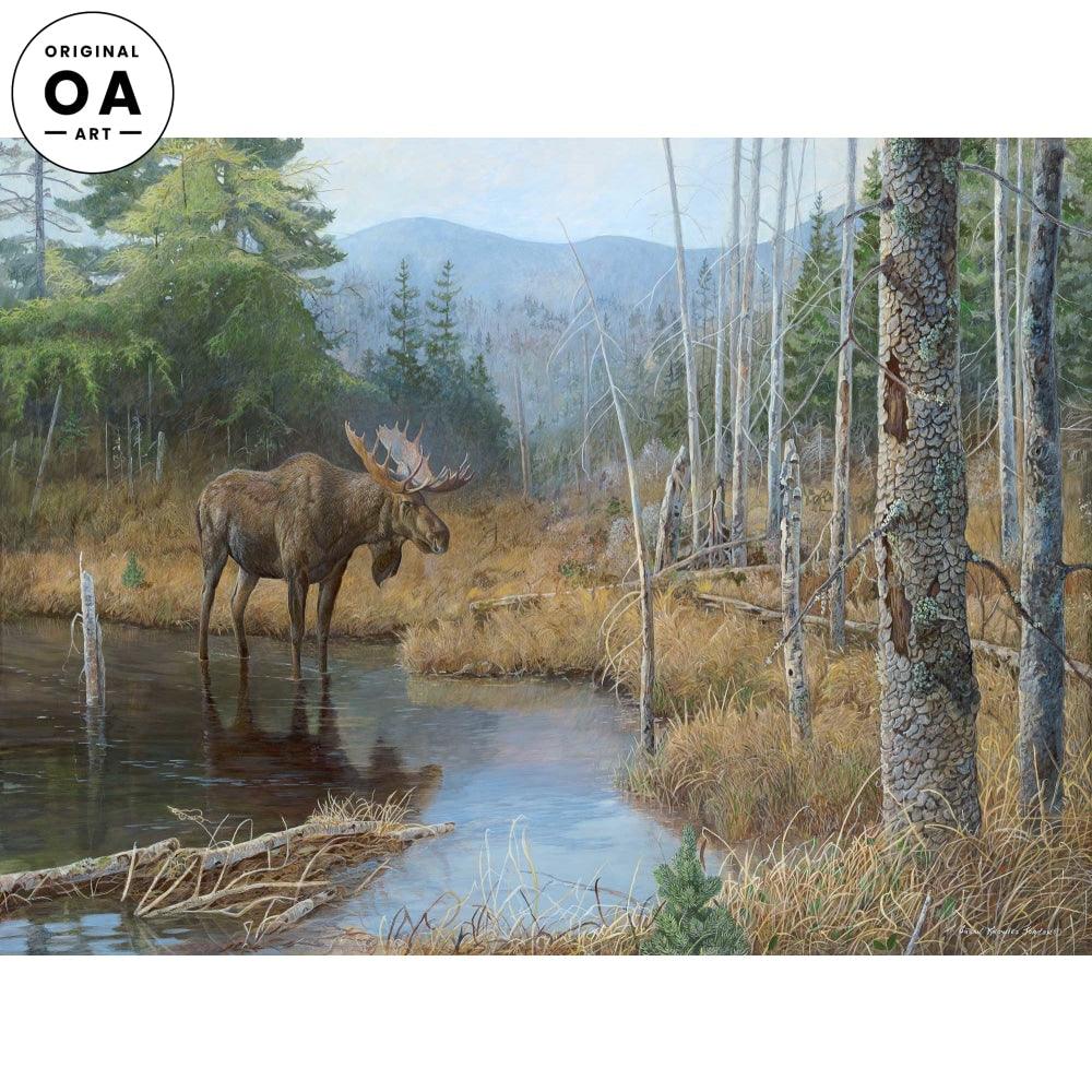 Big Boy—Moose Original Acrylic Painting - Wild Wings