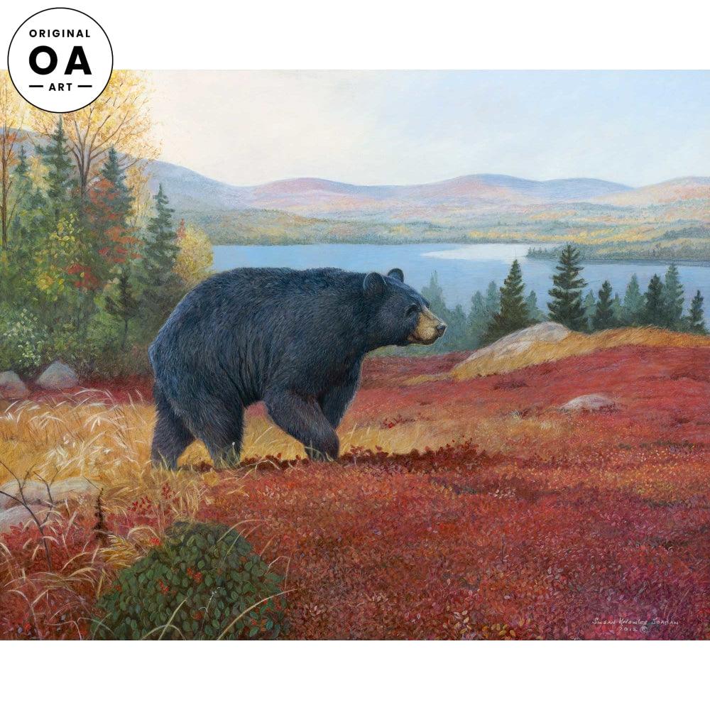 Pine Ridge—Black Bear Original Acrylic Painting - Wild Wings