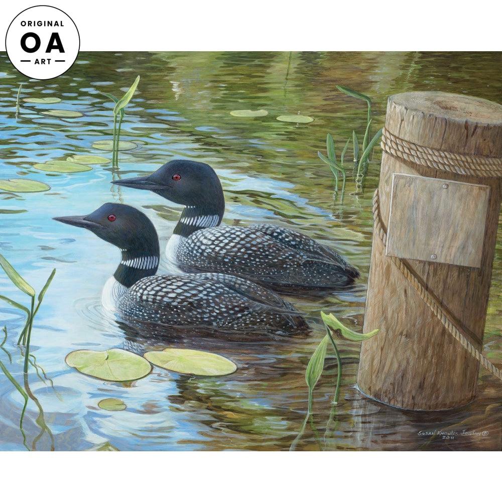 Toddy Pond—Loon Original Acrylic Painting - Wild Wings