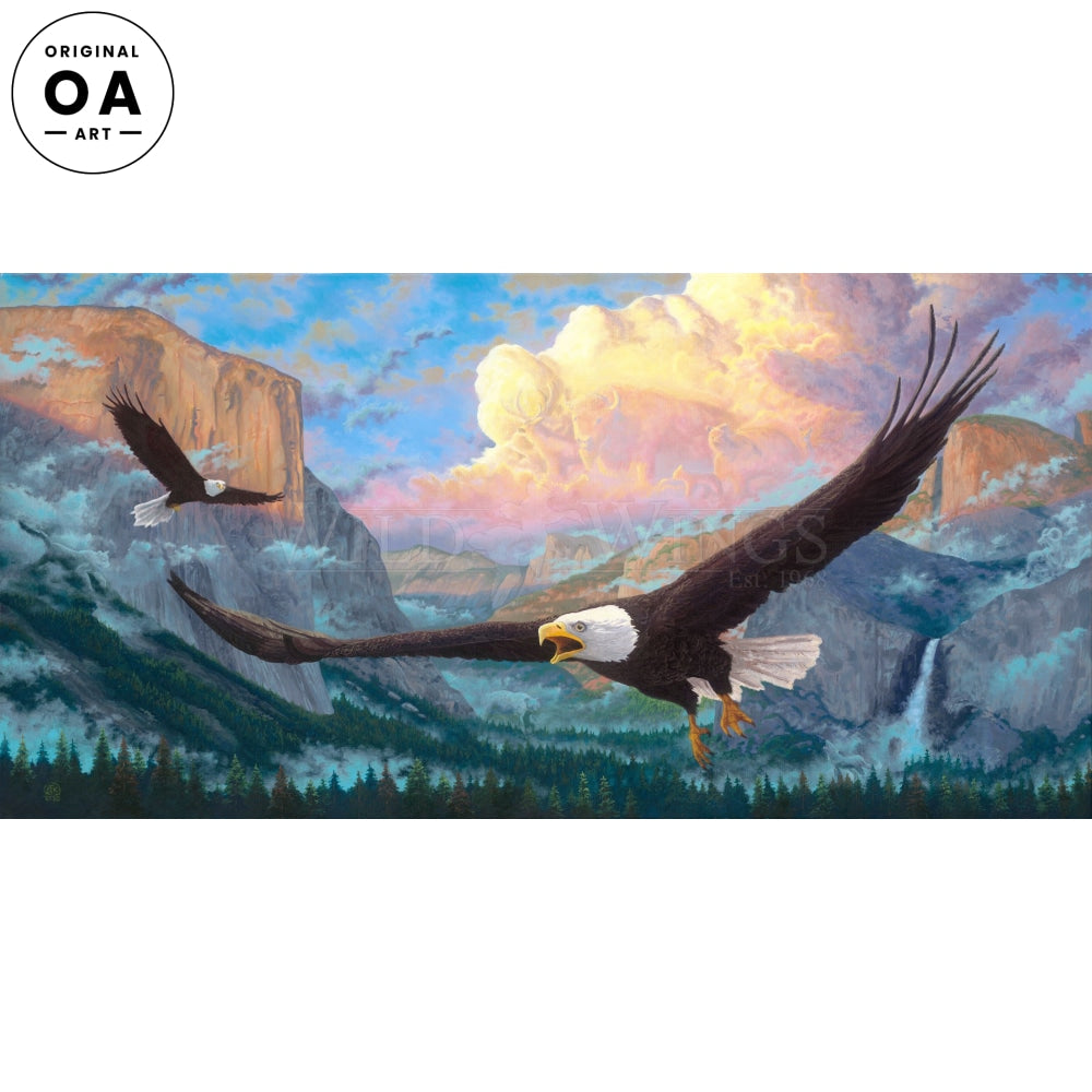 Spirit of Yellowstone—Bald Eagle Original Oil Painting - Wild Wings