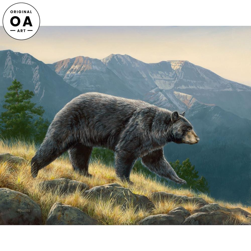 Ridgeline—Black Bear Original Acrylic Painting - Wild Wings