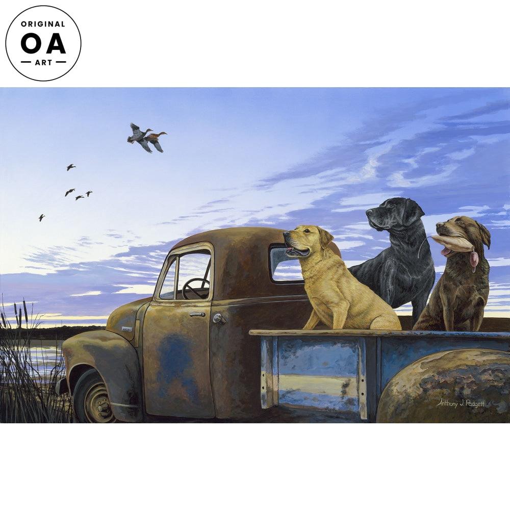 Full Load—Labrador Retrievers Original Acrylic Painting - Wild Wings