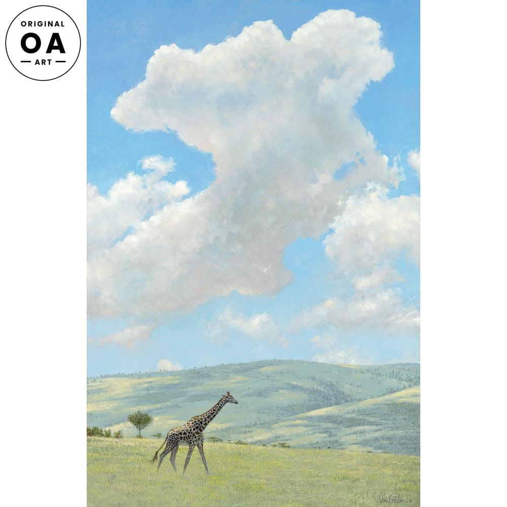 Mara Sky—Giraffe Original Oil Painting - Wild Wings