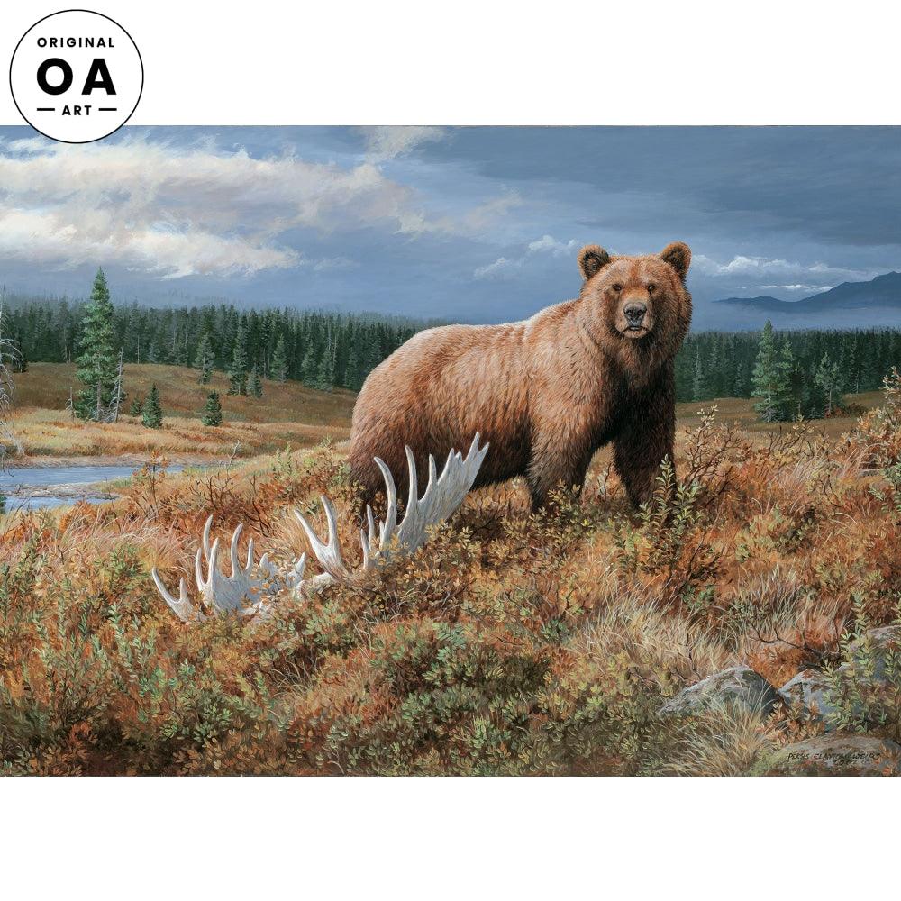 Autumn Splendor—Grizzly Original Acrylic Painting - Wild Wings