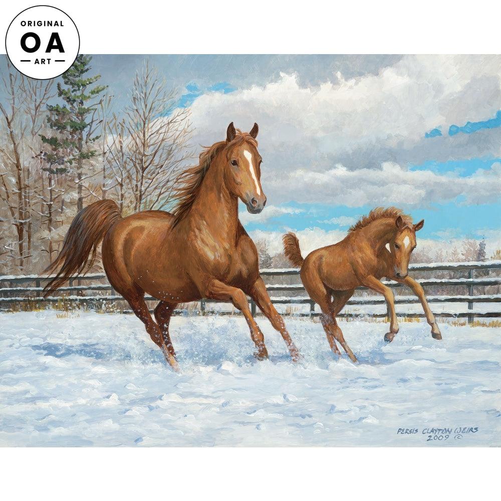 Feelin' Good—Horses Original Acrylic Painting - Wild Wings