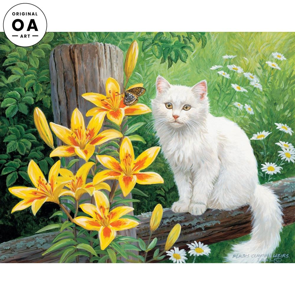 Nature Study—Cat Original Acrylic Painting - Wild Wings