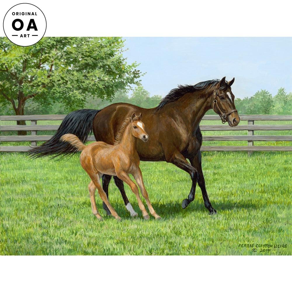 Pretty Filly—Horses Original Acrylic Painting - Wild Wings